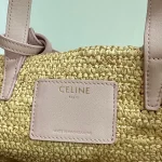 高仿CELINE-賽琳 手工編織牛皮革包邊手提肩背包-115802：圖片 10