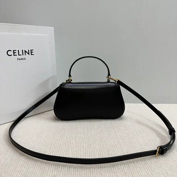 高仿CELINE-賽琳 經典TRIOMPHE牛皮革斜挎包-119533：圖片 3
