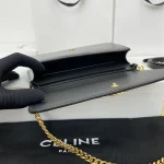 高仿CELINE-賽琳 迷你TRIOMPHE鎖扣牛皮手袋 - 多功能時尚隨身包-10L973：圖片 10
