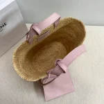 高仿CELINE-賽琳 手工編織牛皮革包邊手提肩背包-115802：圖片 9