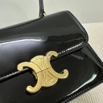高仿CELINE-賽琳 經典TRIOMPHE鎖扣牛皮手提肩背包-118053：圖片 6