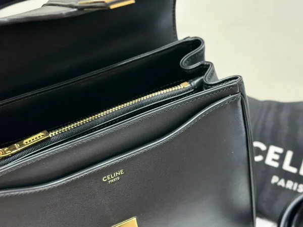 高仿CELINE-賽琳 16 小號刺繡手袋 - 皮革手柄配可拆卸肩帶-188003：圖片 8