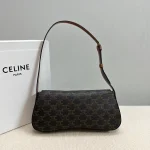 高仿CELINE-賽琳 TRIOMPHE金屬鎖扣羊皮革肩背包-115532：圖片 3