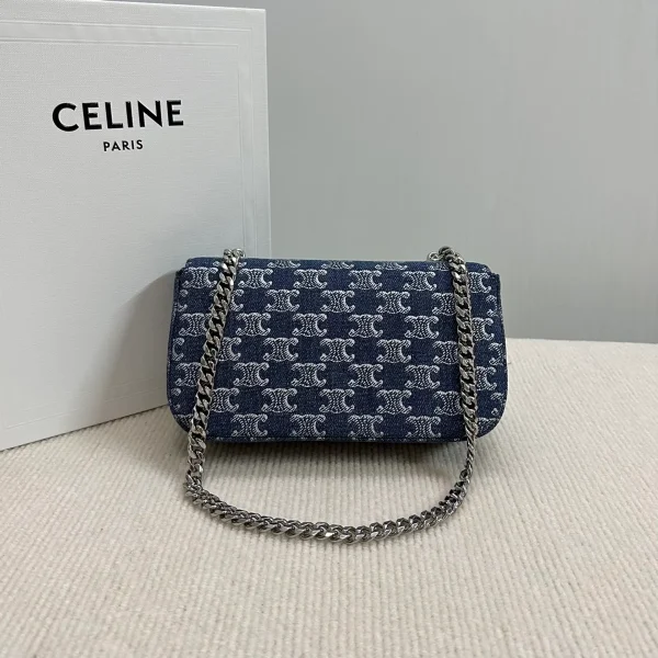 高仿CELINE-賽琳 TRIOMPHE金屬鎖扣肩背包-115202：圖片 4