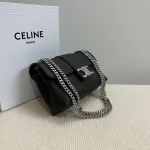 高仿CELINE-賽琳 經典牛皮革TRIOMPHE斜挎包-116593：圖片 4
