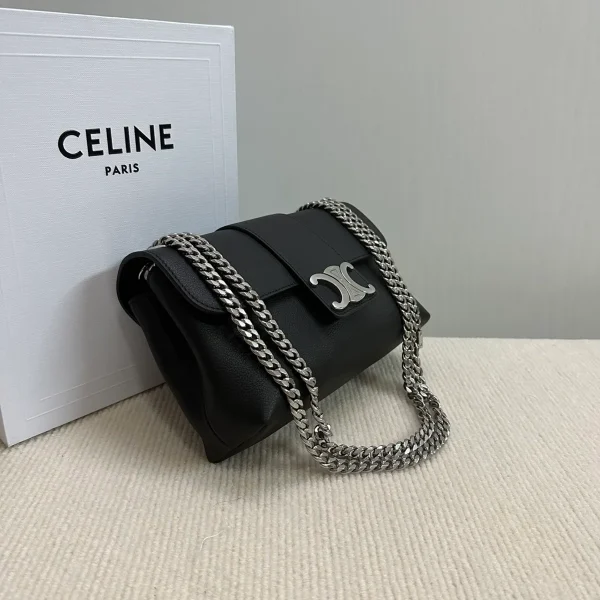 高仿CELINE-賽琳 經典牛皮革TRIOMPHE斜挎包-116593：圖片 4