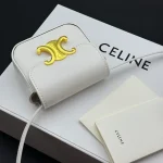 高仿CELINE-賽琳 經典牛皮迷你手袋 - TRIOMPHE按扣設計 多背法時尚配飾-10I513：圖片 5
