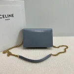 高仿CELINE-賽琳 迷你牛皮TRIOMPHE金屬扣手袋 - 多背法時尚斜挎包-10L033：圖片 3