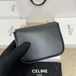 高仿CELINE-賽琳 迷你牛皮TRIOMPHE金屬扣斜挎手袋-10L843：圖片 3