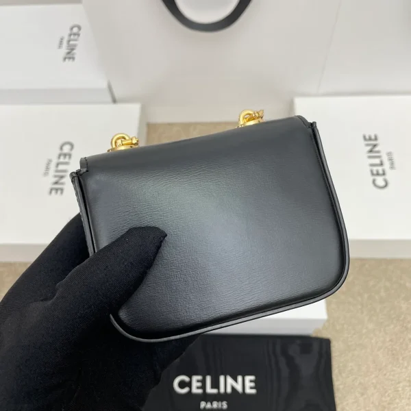 高仿CELINE-賽琳 迷你牛皮TRIOMPHE金屬扣斜挎手袋-10L843：圖片 3