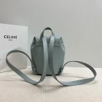 高仿CELINE-賽琳 TRIOMPHE磁扣抽繩皮革包 - 多背法時尚手袋-118703：圖片 3