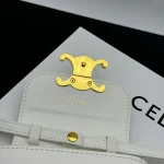 高仿CELINE-賽琳 經典牛皮迷你手袋 - TRIOMPHE按扣設計 多背法時尚配飾-10I513：圖片 9