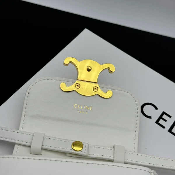 高仿CELINE-賽琳 經典牛皮迷你手袋 - TRIOMPHE按扣設計 多背法時尚配飾-10I513：圖片 9