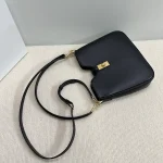 高仿CELINE-賽琳 復古牛皮旋轉鎖扣手提斜挎包-120693：圖片 7