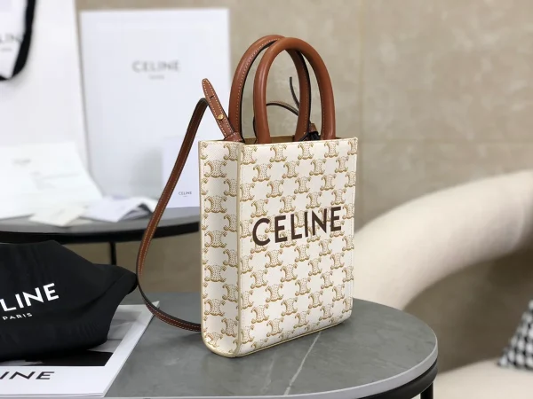 高仿CELINE-賽琳 TRIOMPHE CANVAS迷你手袋 - 時尚便攜，輕鬆容納大屏智能手機-194372：圖片 3