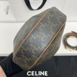高仿CELINE-賽琳 多功能標誌印花牛皮革包邊斜挎包-120722：圖片 5