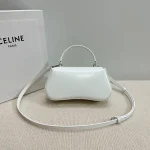 高仿CELINE-賽琳 經典牛皮革TRIOMPHE按扣手提斜挎包-119533：圖片 3