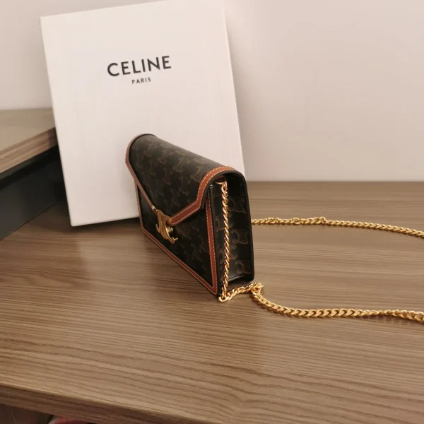 高仿CELINE-賽琳 TRIOMPHE CANVAS迷你手袋 - 時尚便攜多功能肩背包-10L462：圖片 4