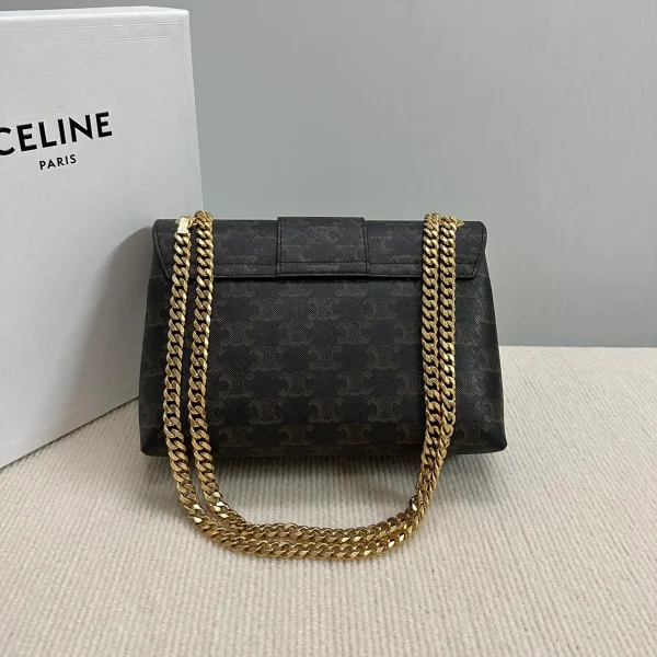 高仿CELINE-賽琳 Triomphe 牛皮革斜挎包-115852：圖片 3