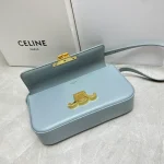 高仿CELINE-賽琳 TRIOMPHE 牛皮革肩背包 - 經典鎖扣設計-194143：圖片 8