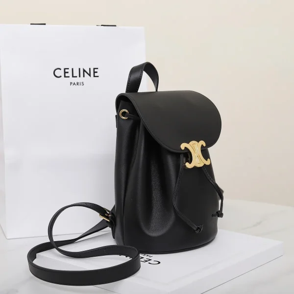 高仿CELINE-賽琳 TRIOMPHE磁扣牛皮革多功能手提包- 11870：圖片 3