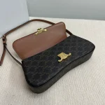 高仿CELINE-賽琳 TRIOMPHE金屬鎖扣羊皮革肩背包-115532：圖片 9