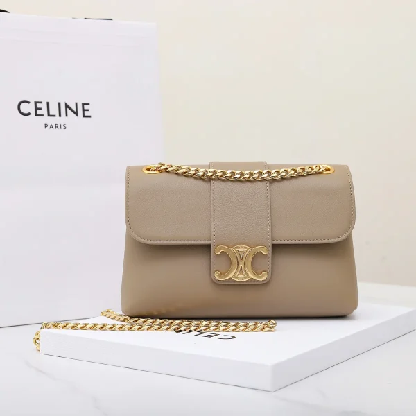 高仿CELINE-賽琳 TRIOMPHE 牛皮革斜挎-116593：圖片 2