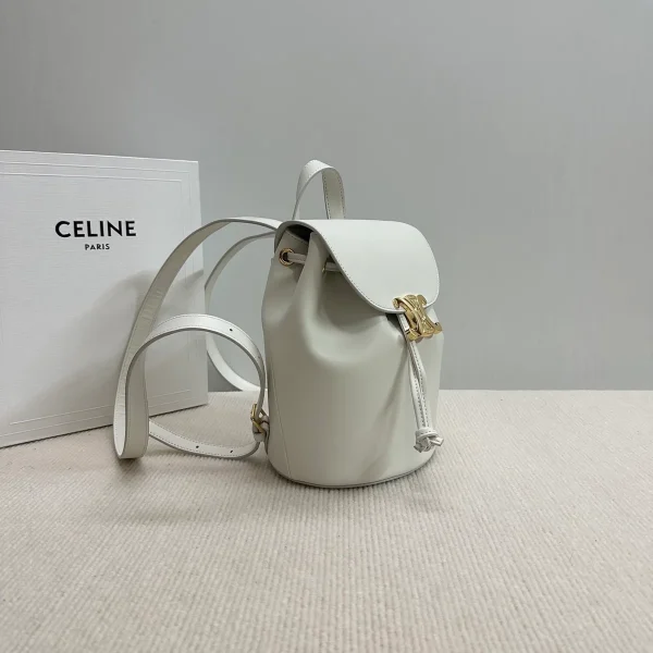 高仿CELINE-賽琳 TRIOMPHE磁扣多功能皮革包-118703：圖片 4