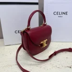 高仿CELINE-賽琳 迷你TRIOMPHE金屬扣手袋 - 時尚手提斜挎包-10L063：圖片 3