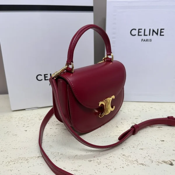 高仿CELINE-賽琳 迷你TRIOMPHE金屬扣手袋 - 時尚手提斜挎包-10L063：圖片 3