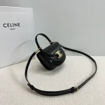 高仿CELINE-賽琳 經典迷你手袋 - 牛皮革優雅設計，多功能攜帶方式-10L063：圖片 4