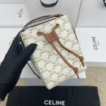 高仿CELINE-賽琳 義大利製造迷你手袋 可裝PLUS手機 牛皮革包邊斜挎包-10M742：圖片 2