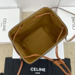 高仿CELINE-賽琳 迷你手袋 - 牛皮革包邊標誌印花斜挎包-10M742：圖片 10