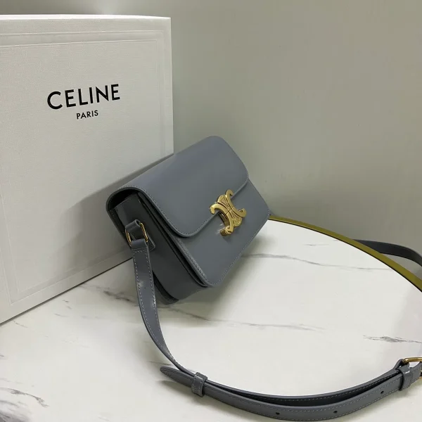 高仿CELINE-賽琳 TRIOMPHE 牛皮革斜挎包 - 多功能時尚隨身包-188423：圖片 4
