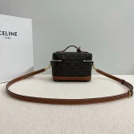 高仿CELINE-賽琳 TRIOMPHE CANVAS 標誌印花手提包-119462：圖片 3