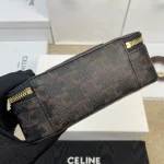 高仿CELINE-賽琳 迷你牛皮革包邊標誌印花手袋 - 多背法時尚配飾-10K642：圖片 5