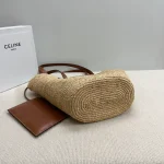 高仿CELINE-賽琳 手工編織牛皮革包邊肩背包-114342：圖片 4