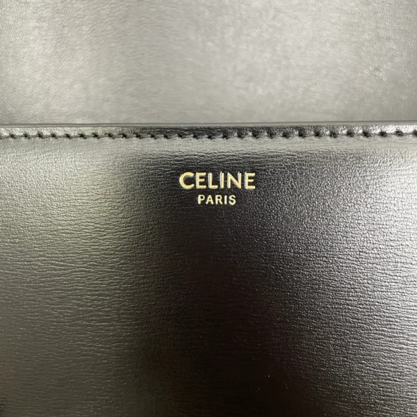 高仿CELINE-賽琳 TRIOMPHE 金屬鎖扣牛皮斜挎包 - 多隔層時尚肩背包-188423：圖片 7