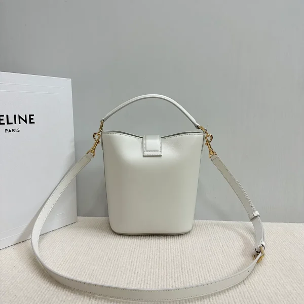 高仿CELINE-賽琳 經典TRIOMPHE磁扣牛皮手提斜挎包-119173：圖片 3