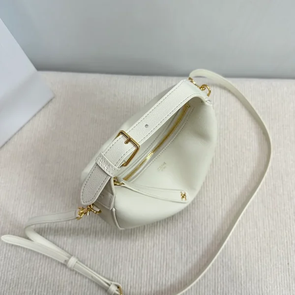 高仿CELINE-賽琳 金色牛皮革多功能手提斜挎包-120723：圖片 6