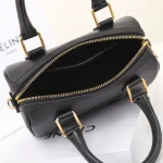 高仿CELINE-賽琳 金色飾面牛皮革多功能手提斜挎包-113773：圖片 10