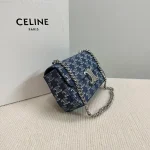 高仿CELINE-賽琳 TRIOMPHE金屬鎖扣肩背包-115202：圖片 3