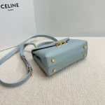 高仿CELINE-賽琳 經典TRIOMPHE金屬鎖扣多功能手提斜挎包-118113：圖片 7