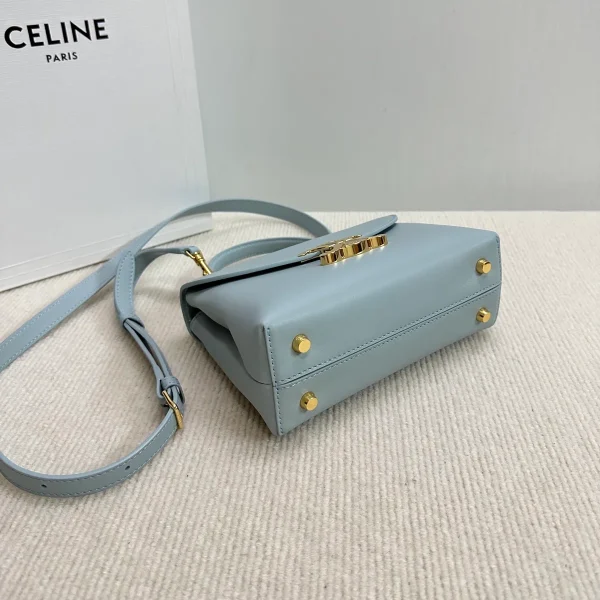高仿CELINE-賽琳 經典TRIOMPHE金屬鎖扣多功能手提斜挎包-118113：圖片 7