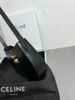 高仿CELINE-賽琳 時尚金色飾面牛皮革肩背包-115703：圖片 4