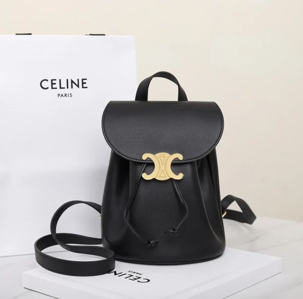 高仿CELINE-賽琳 TRIOMPHE磁扣牛皮革多功能手提包- 11870：圖片 2