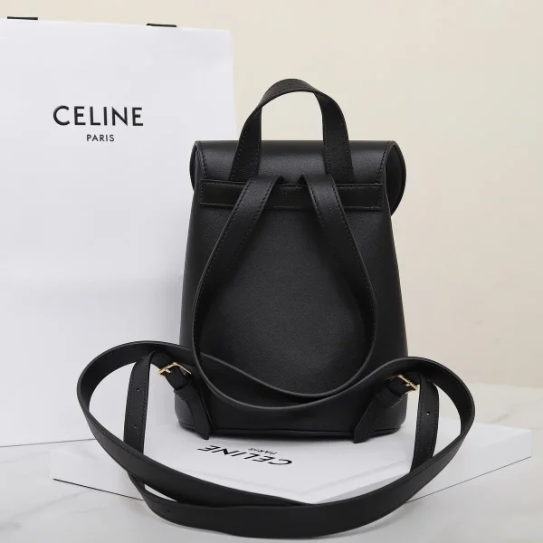 高仿CELINE-賽琳 TRIOMPHE磁扣牛皮革多功能手提包- 11870：圖片 5
