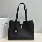 高仿CELINE-賽琳 CLOCHE CLÉS 牛皮革肩背包 - 金色飾面優雅設計-112583：圖片 2