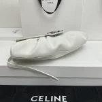 高仿CELINE-賽琳 簡約時尚銀色飾面牛皮革手提-119883：圖片 5