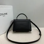 高仿CELINE-賽琳 經典TRIOMPHE牛皮革多功能手提斜挎包-118113：圖片 3